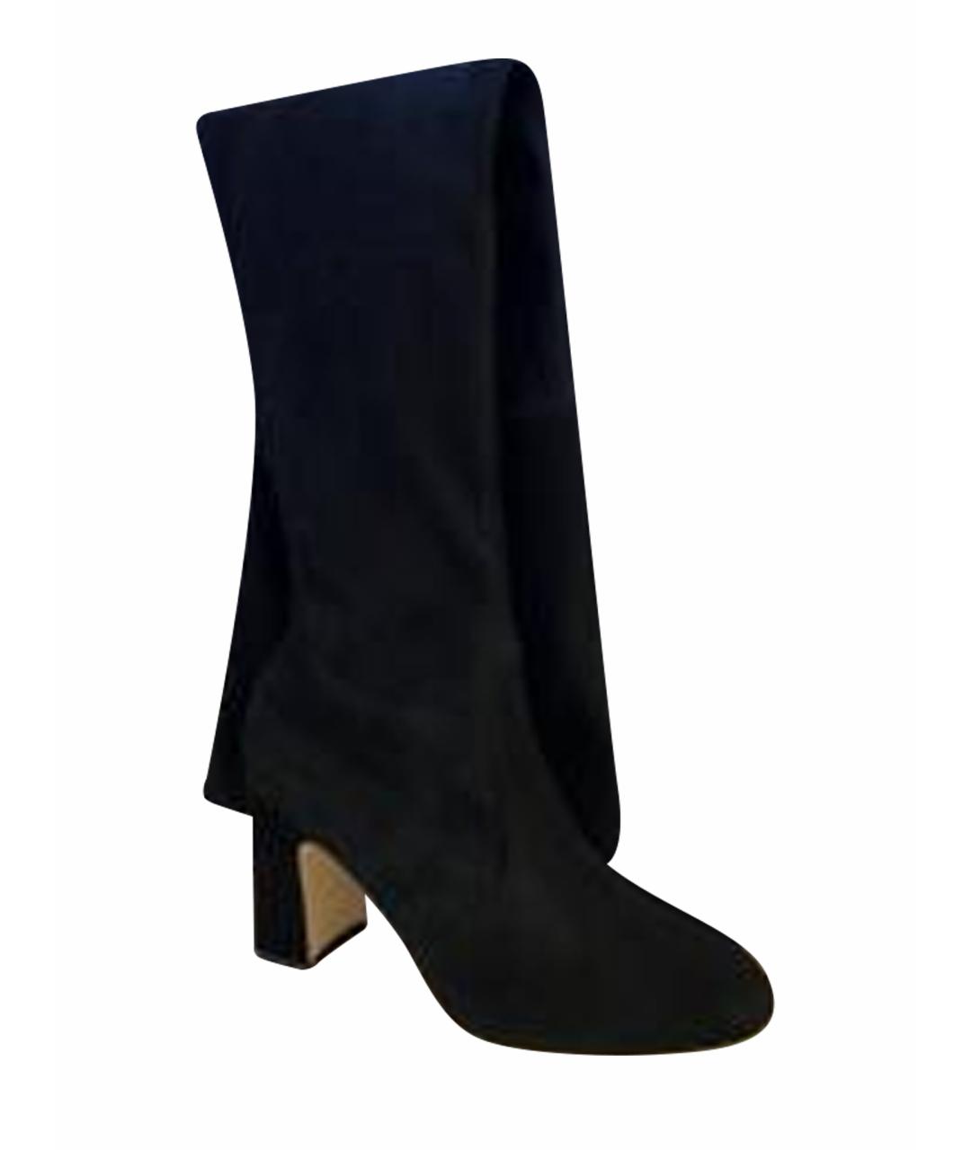 STUART WEITZMAN Черные замшевые ботинки, фото 1