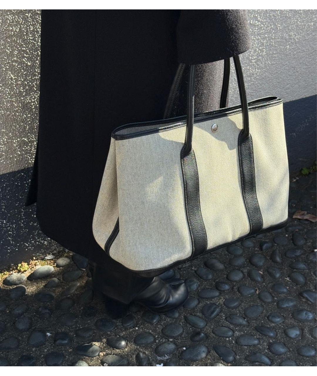 HERMES Бежевая сумка тоут, фото 2