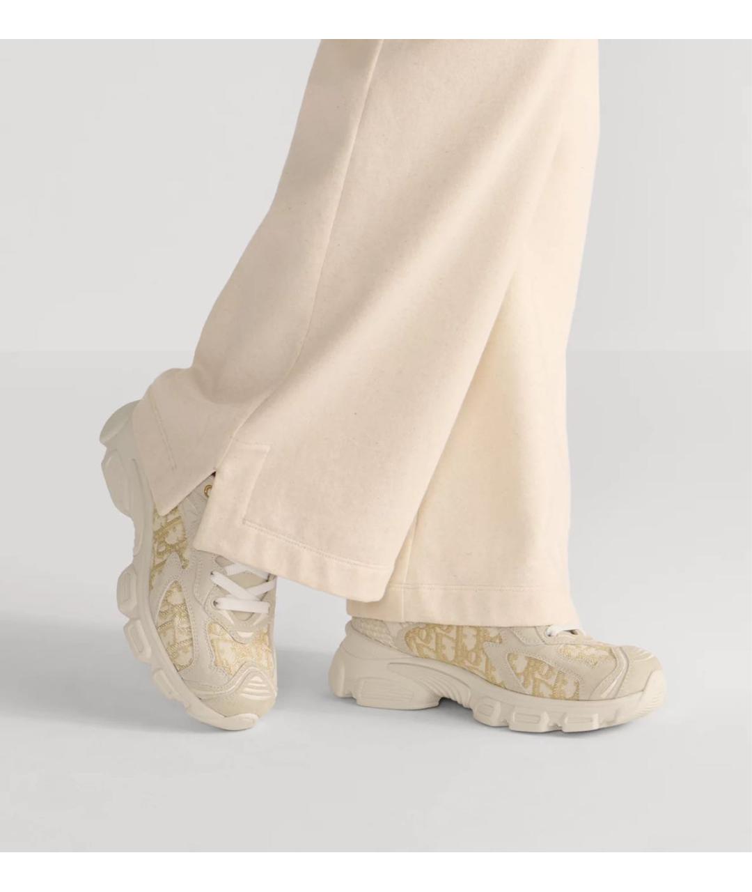 CHRISTIAN DIOR Бежевые кроссовки, фото 3