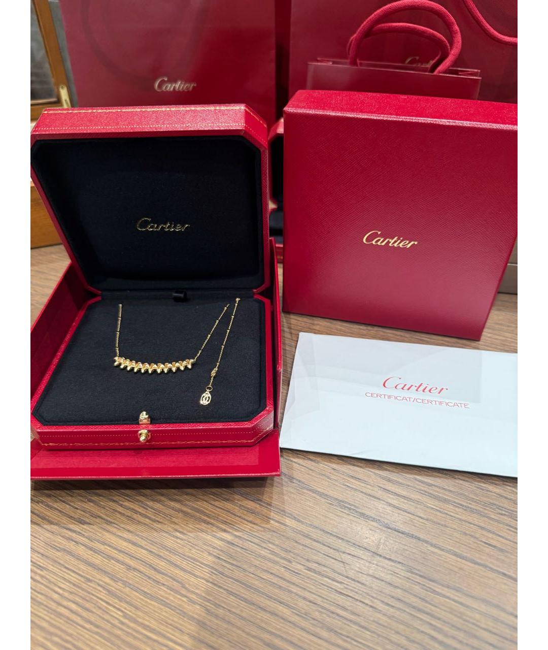 CARTIER Золотая подвеска из розового золота, фото 2