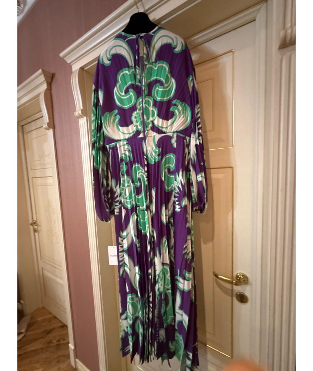 VALENTINO Мульти шелковое вечернее платье, фото 2