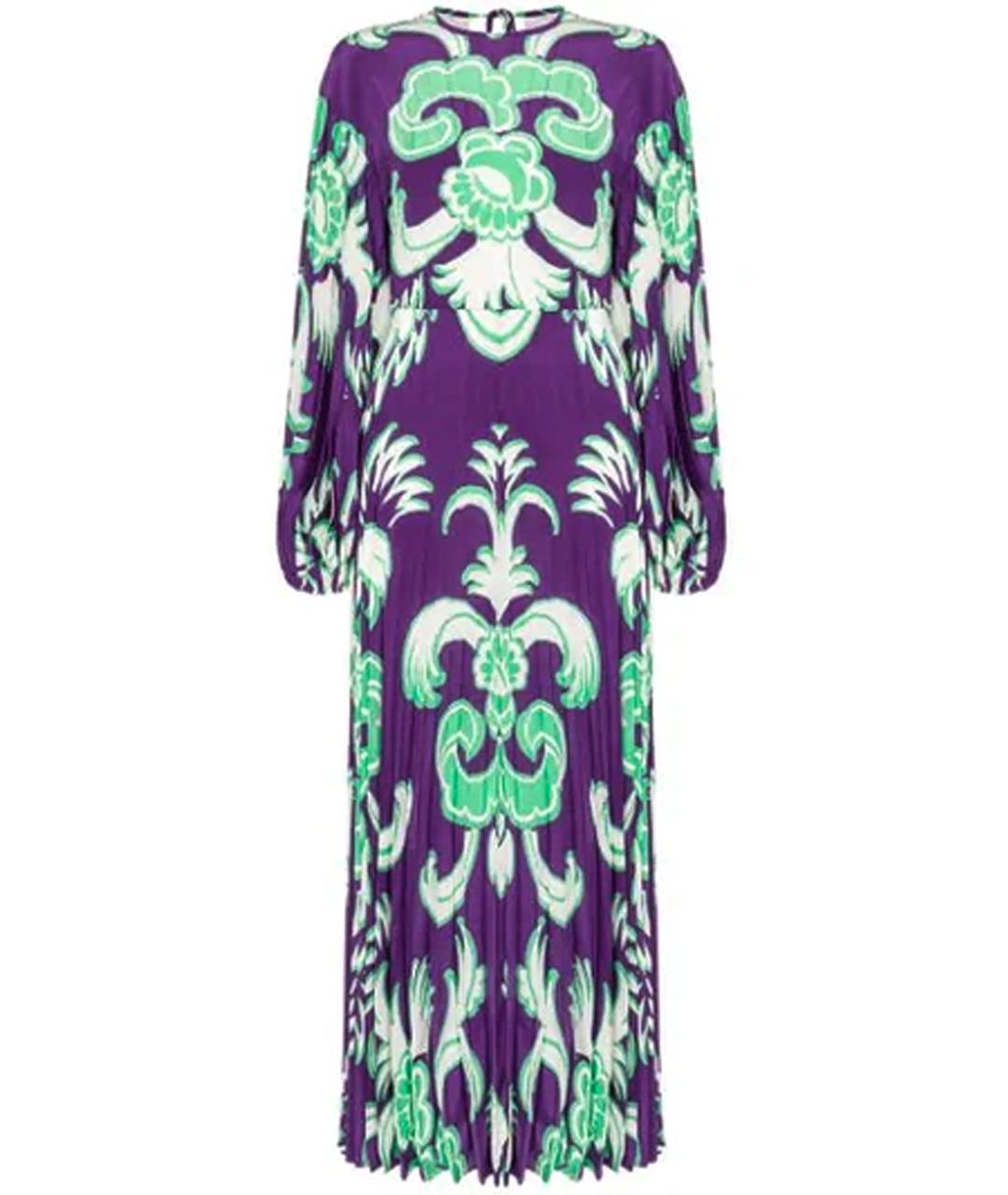 VALENTINO Мульти шелковое вечернее платье, фото 1