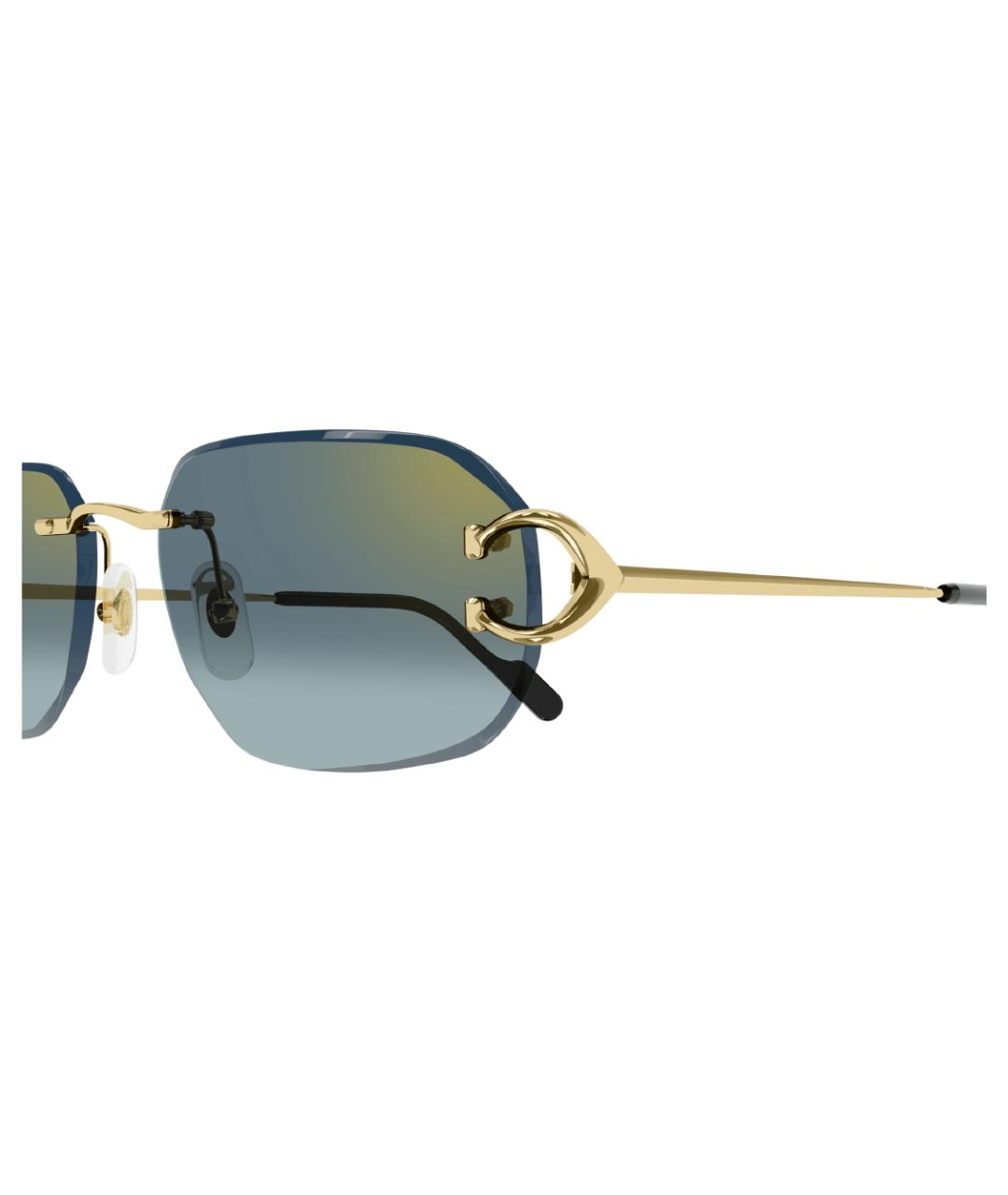 CARTIER Золотые солнцезащитные очки, фото 3