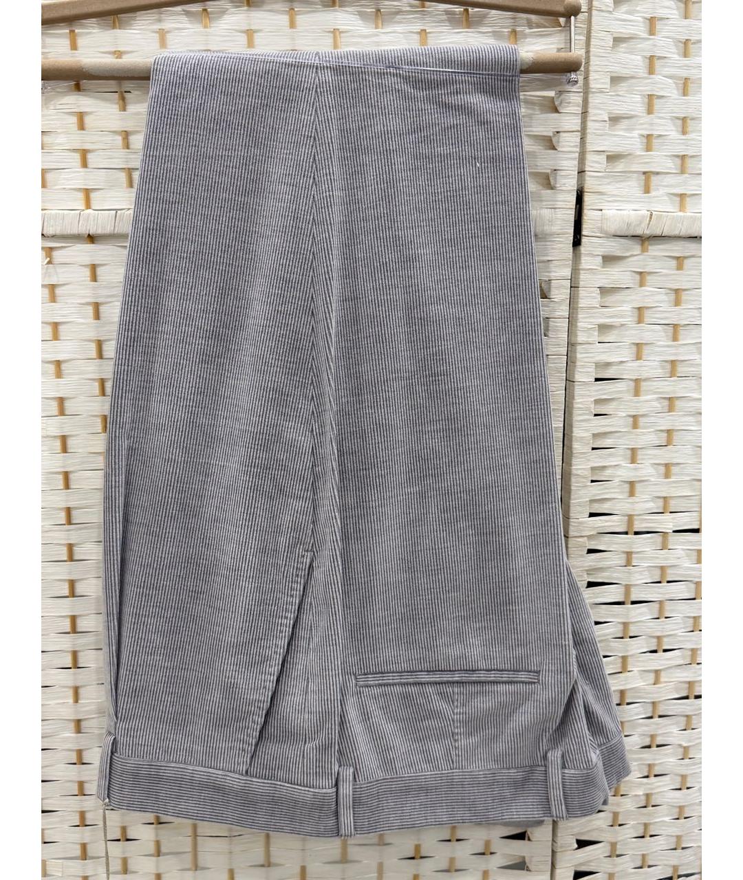 BRUNELLO CUCINELLI Серые повседневные брюки, фото 2