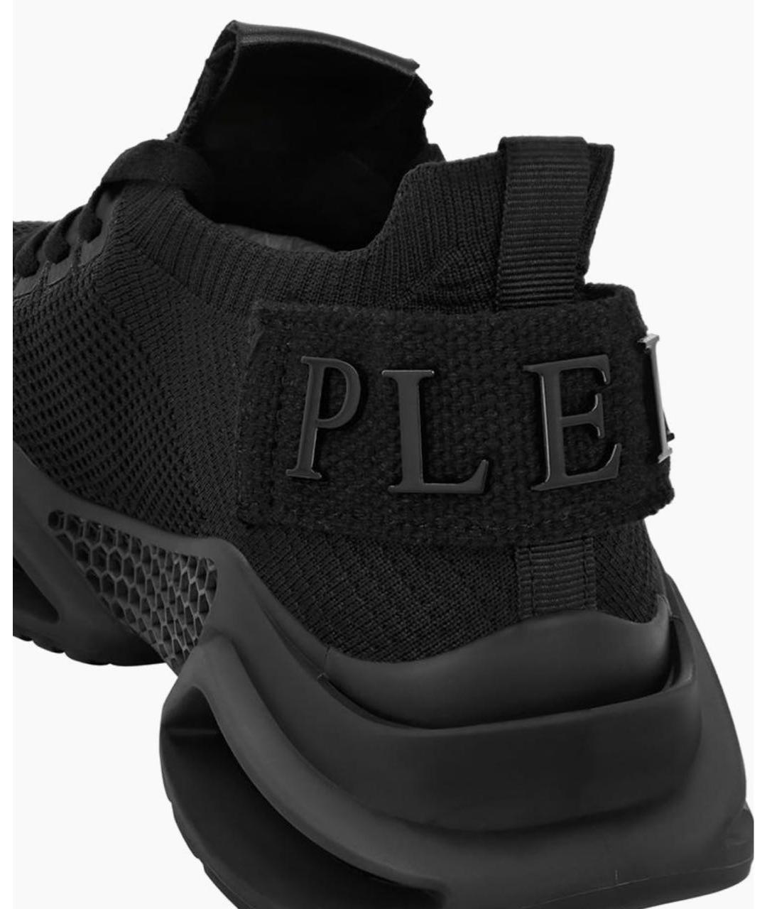 PHILIPP PLEIN Черные низкие кроссовки / кеды, фото 4