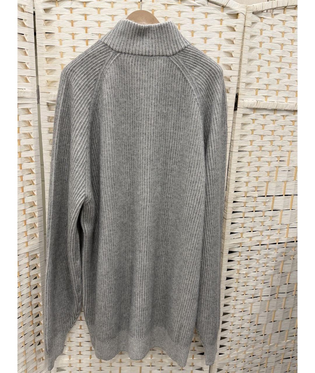 BRUNELLO CUCINELLI Серый кашемировый кардиган, фото 2