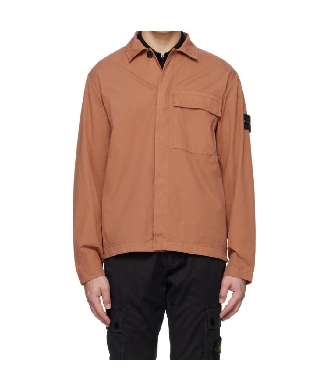 STONE ISLAND Хлопковая кэжуал рубашка, фото 3