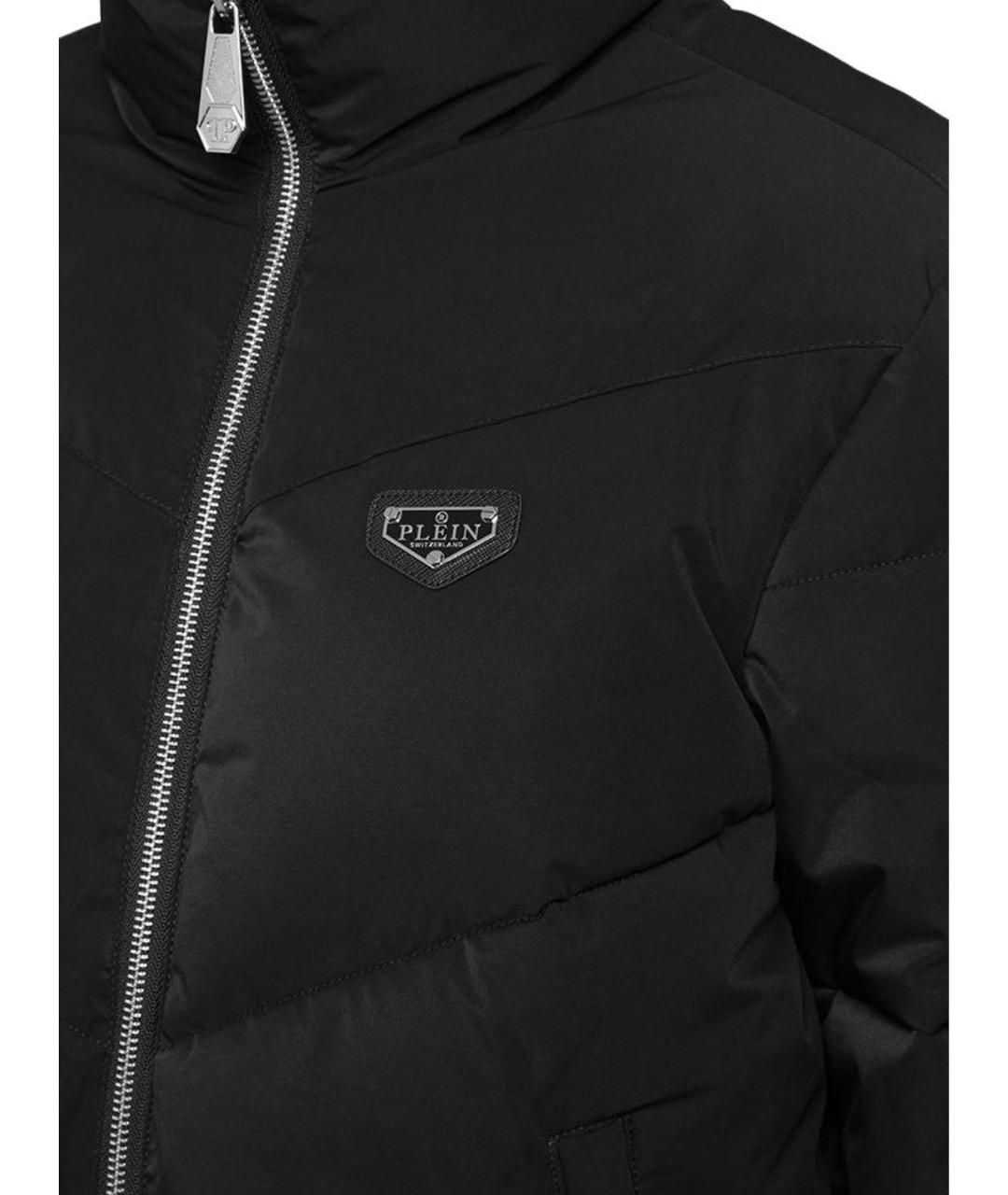 PHILIPP PLEIN Черная полиэстеровая куртка, фото 4
