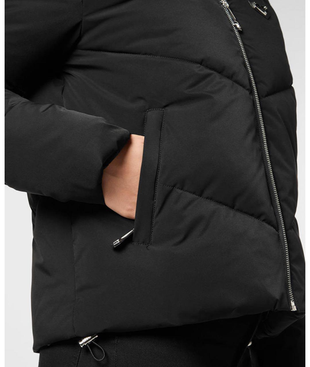 PHILIPP PLEIN Черная полиэстеровая куртка, фото 3