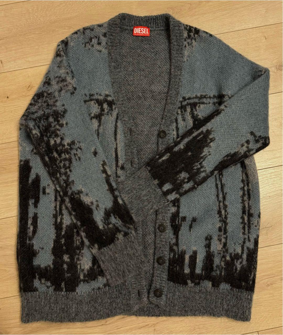DIESEL Синий шерстяной кардиган, фото 5