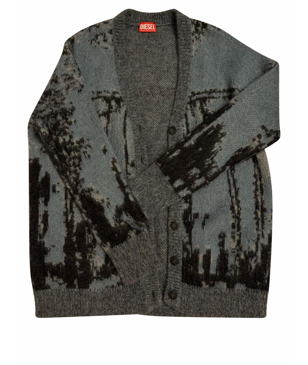 DIESEL Синий шерстяной кардиган, фото 1
