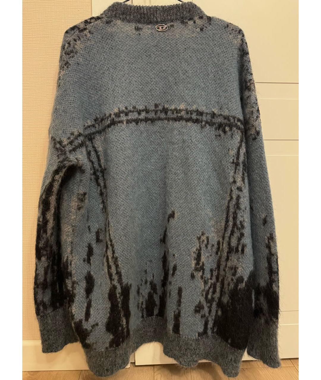 DIESEL Синий шерстяной кардиган, фото 2