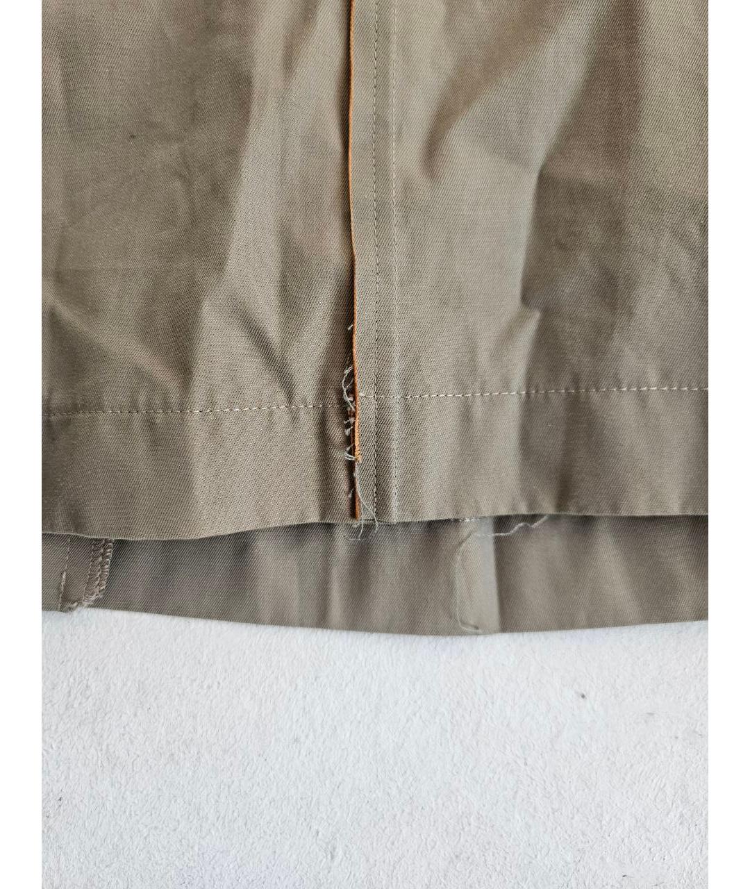 COMME DES GARÇONS Хаки хлопковая юбка миди, фото 5