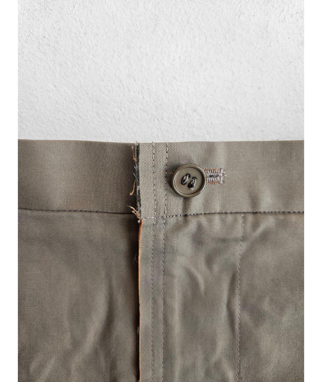 COMME DES GARÇONS Хаки хлопковая юбка миди, фото 4