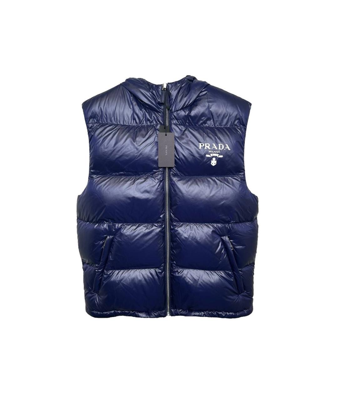 PRADA Темно-синий полиамидовый жилет, фото 1