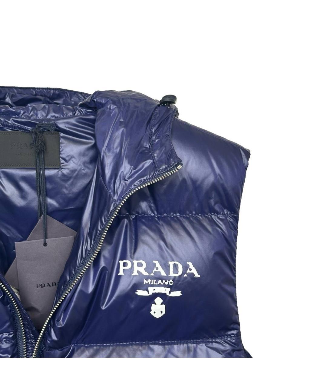 PRADA Темно-синий полиамидовый жилет, фото 2