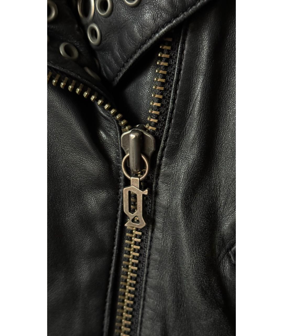 JOHN GALLIANO Черная кожаная куртка, фото 5