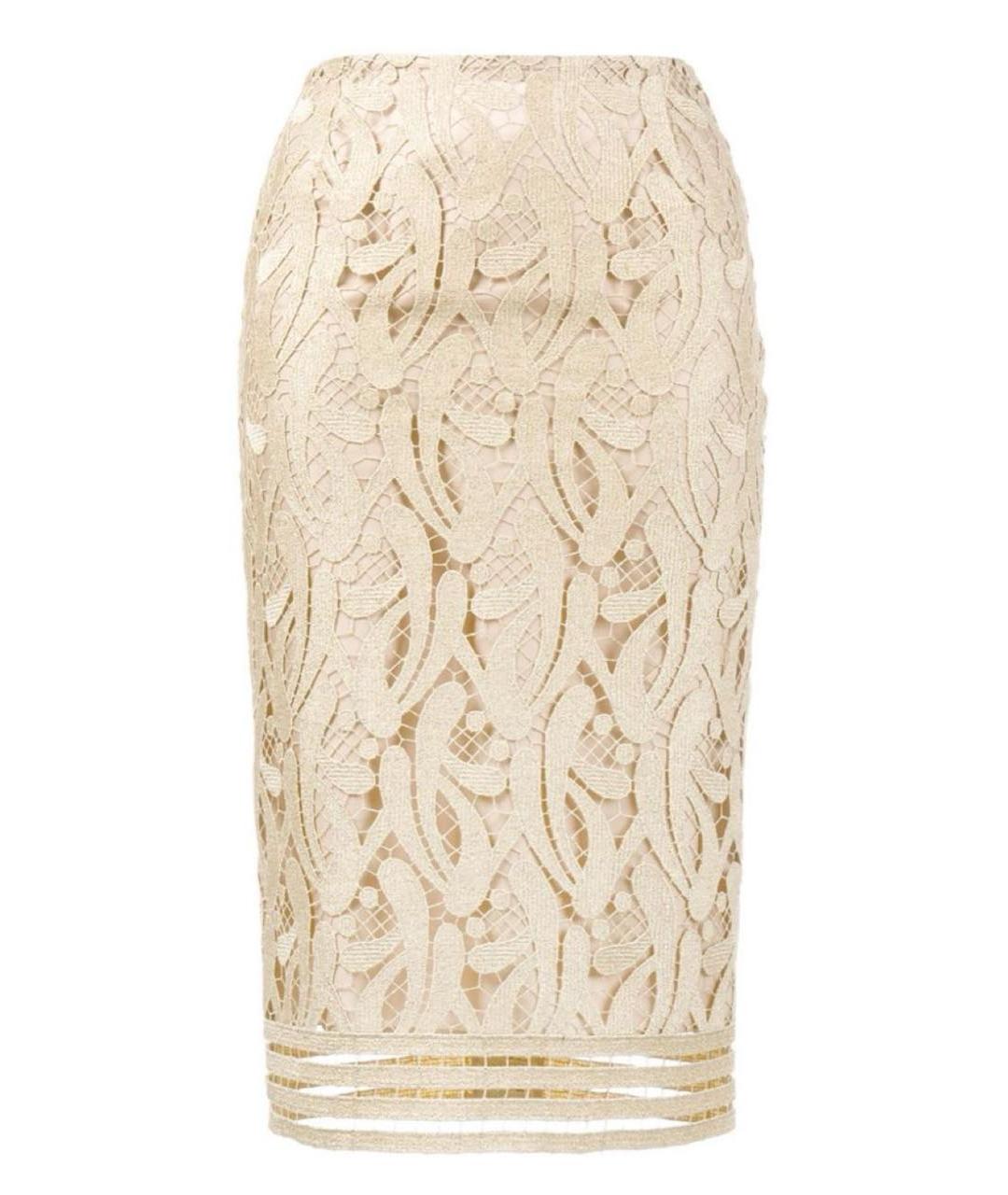 NO. 21 Бежевая юбка миди, фото 1