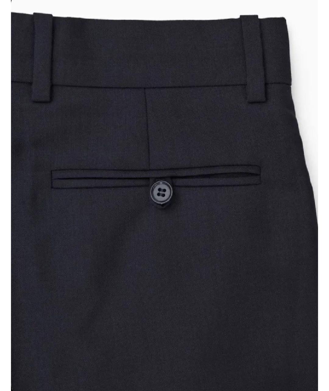 COS Темно-синие шерстяные брюки узкие, фото 5