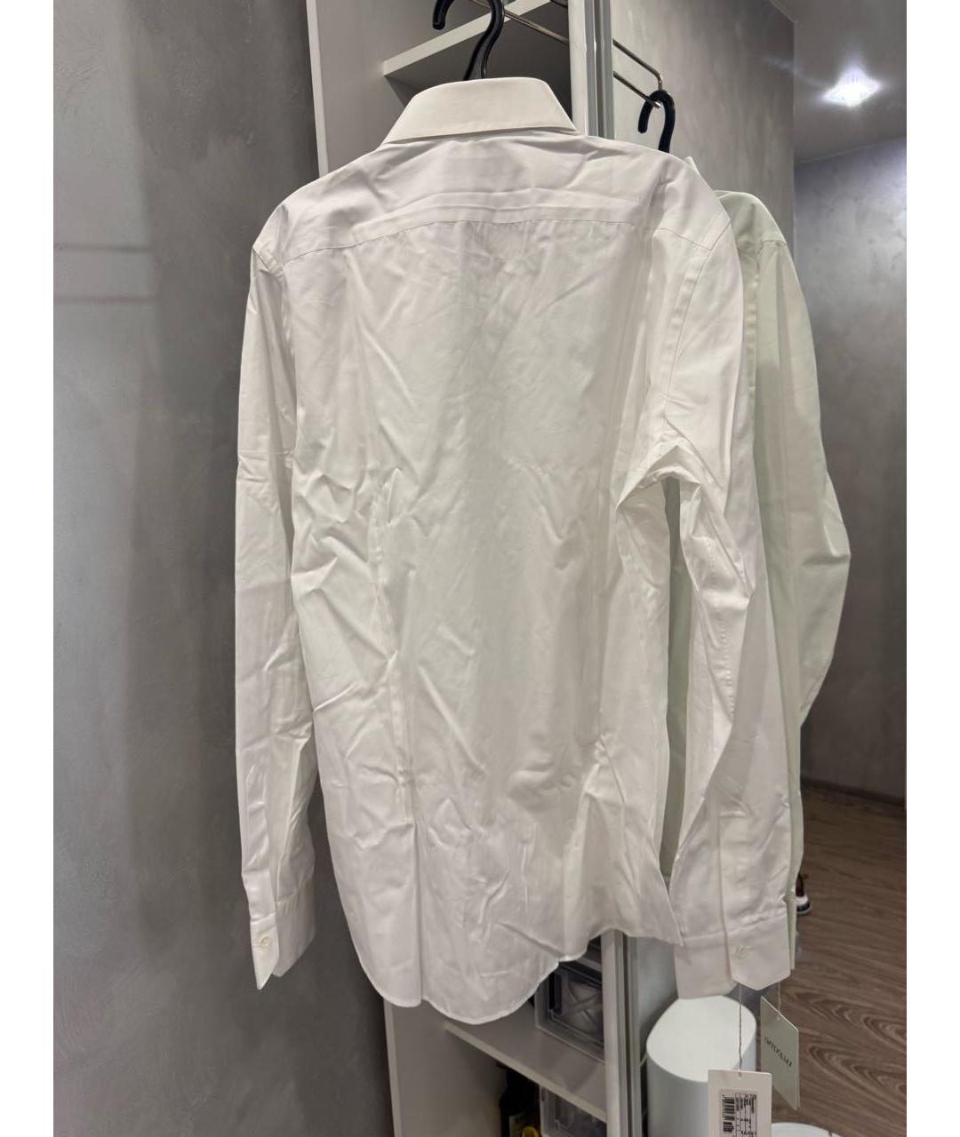 VALENTINO Белая хлопковая классическая рубашка, фото 2