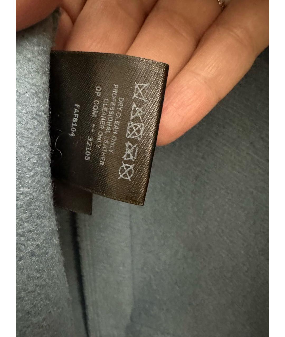 LORO PIANA Голубое кашемировое пальто, фото 6