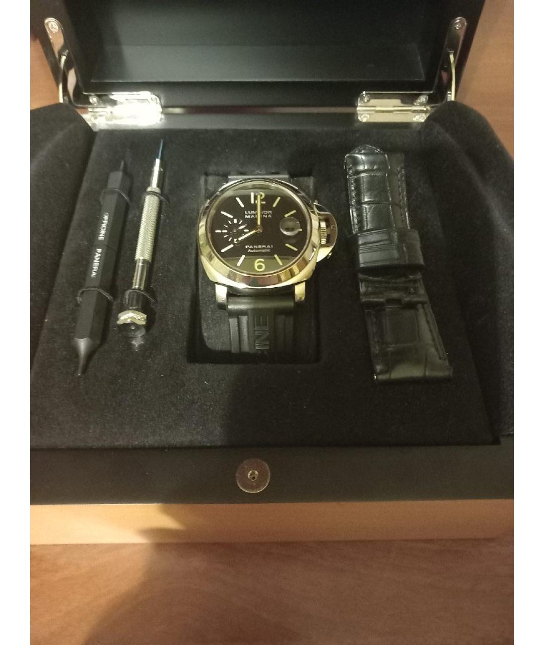 PANERAI Серебряные стальные часы, фото 9