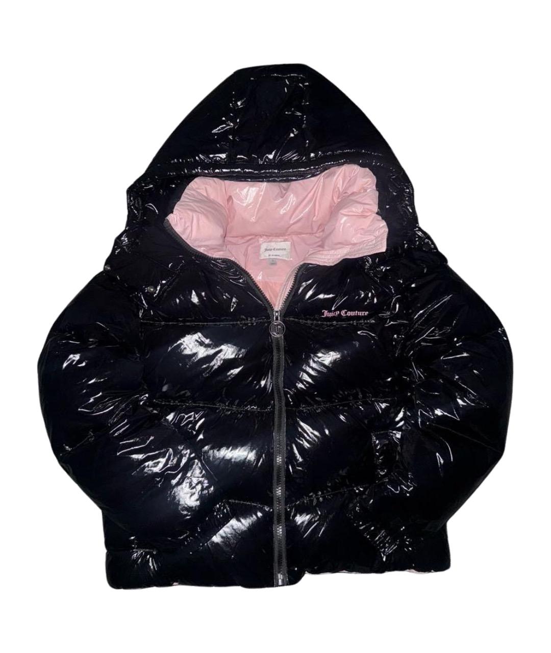 JUICY COUTURE Черный полиамидовый пуховик, фото 1