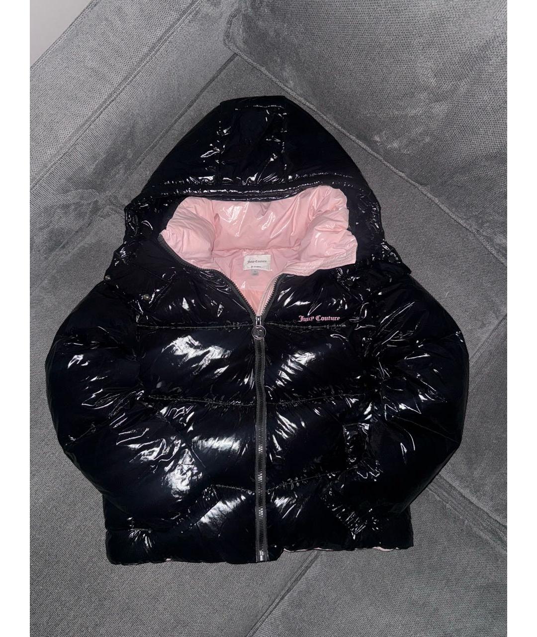 JUICY COUTURE Черный полиамидовый пуховик, фото 5