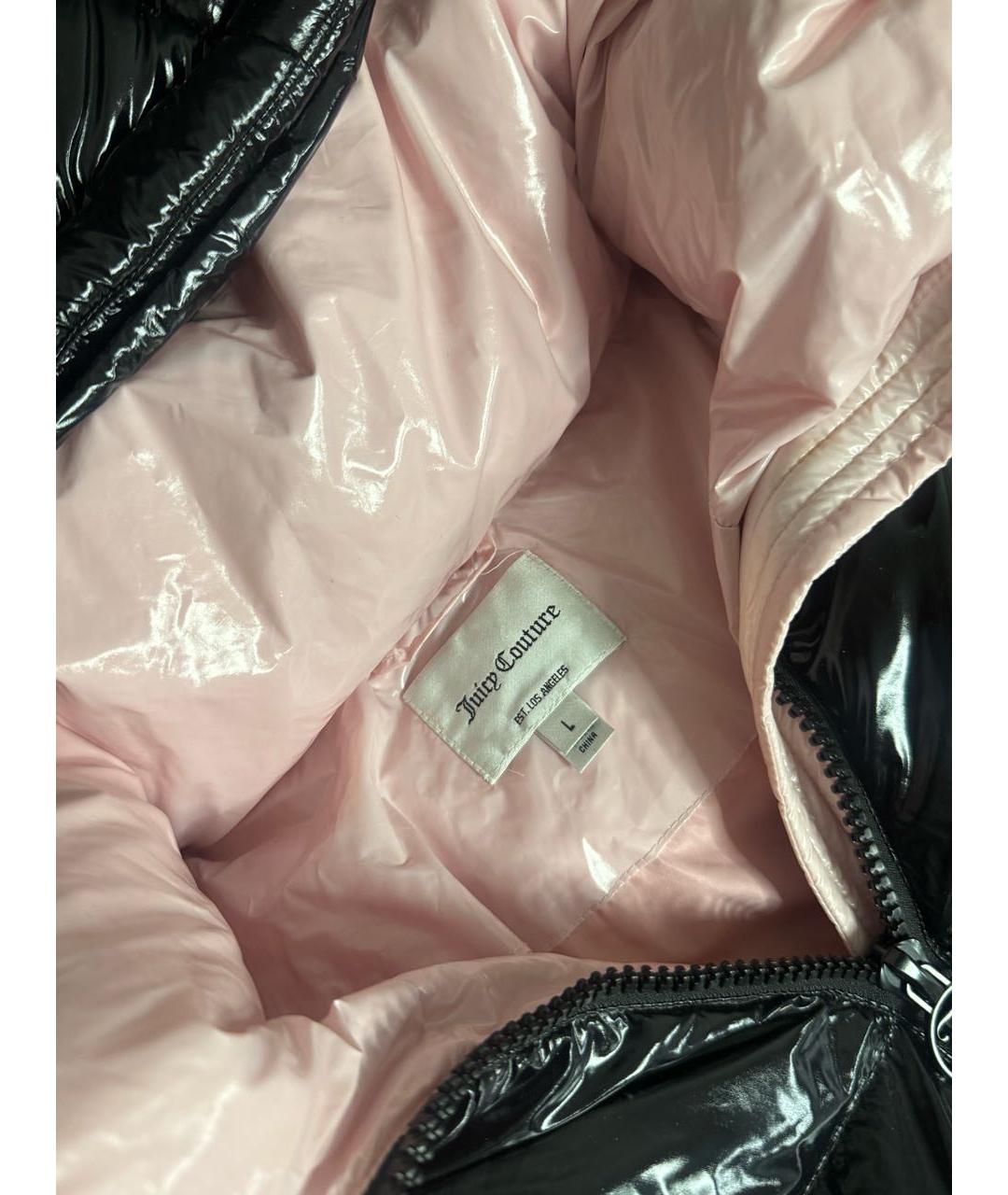 JUICY COUTURE Черный полиамидовый пуховик, фото 3