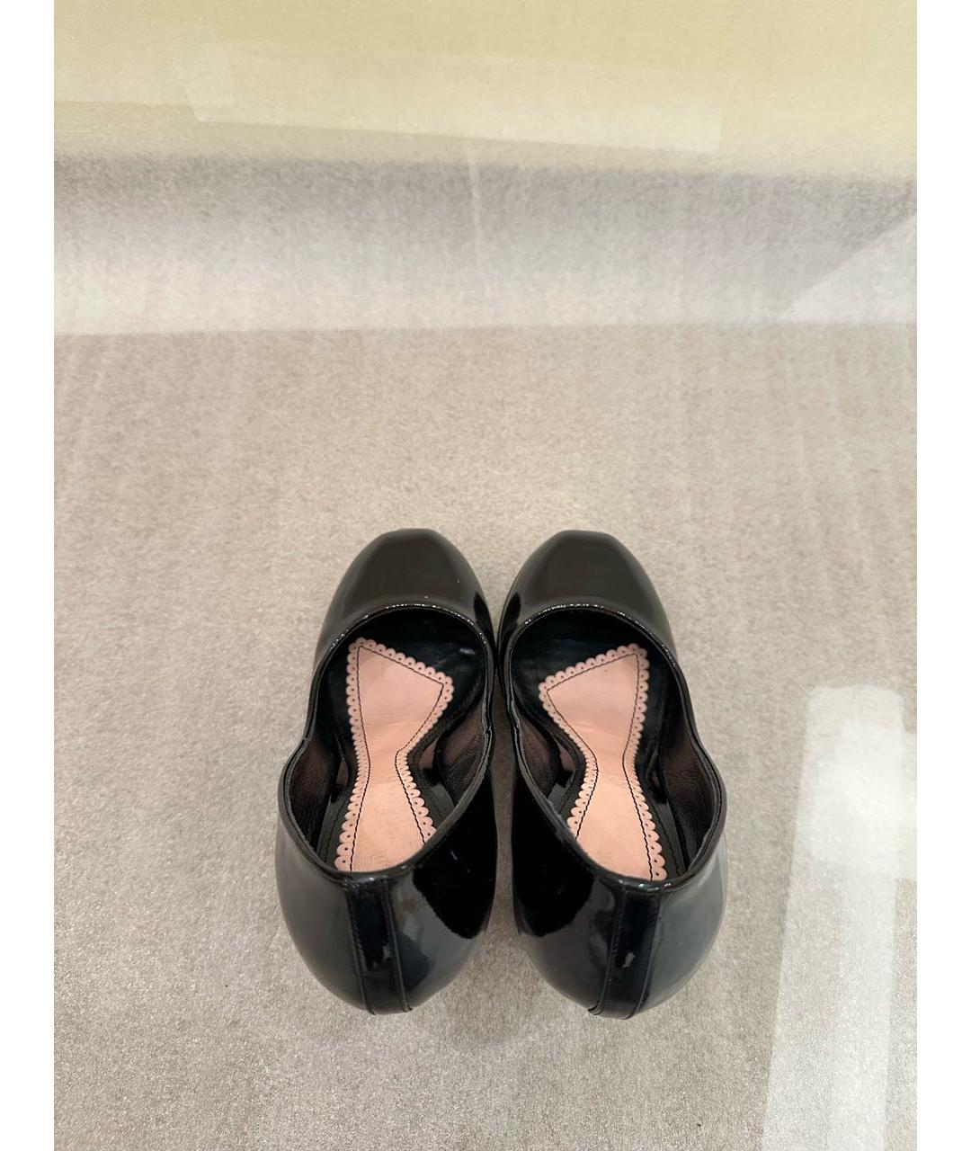 JOHN GALLIANO Черные туфли из лакированной кожи, фото 3