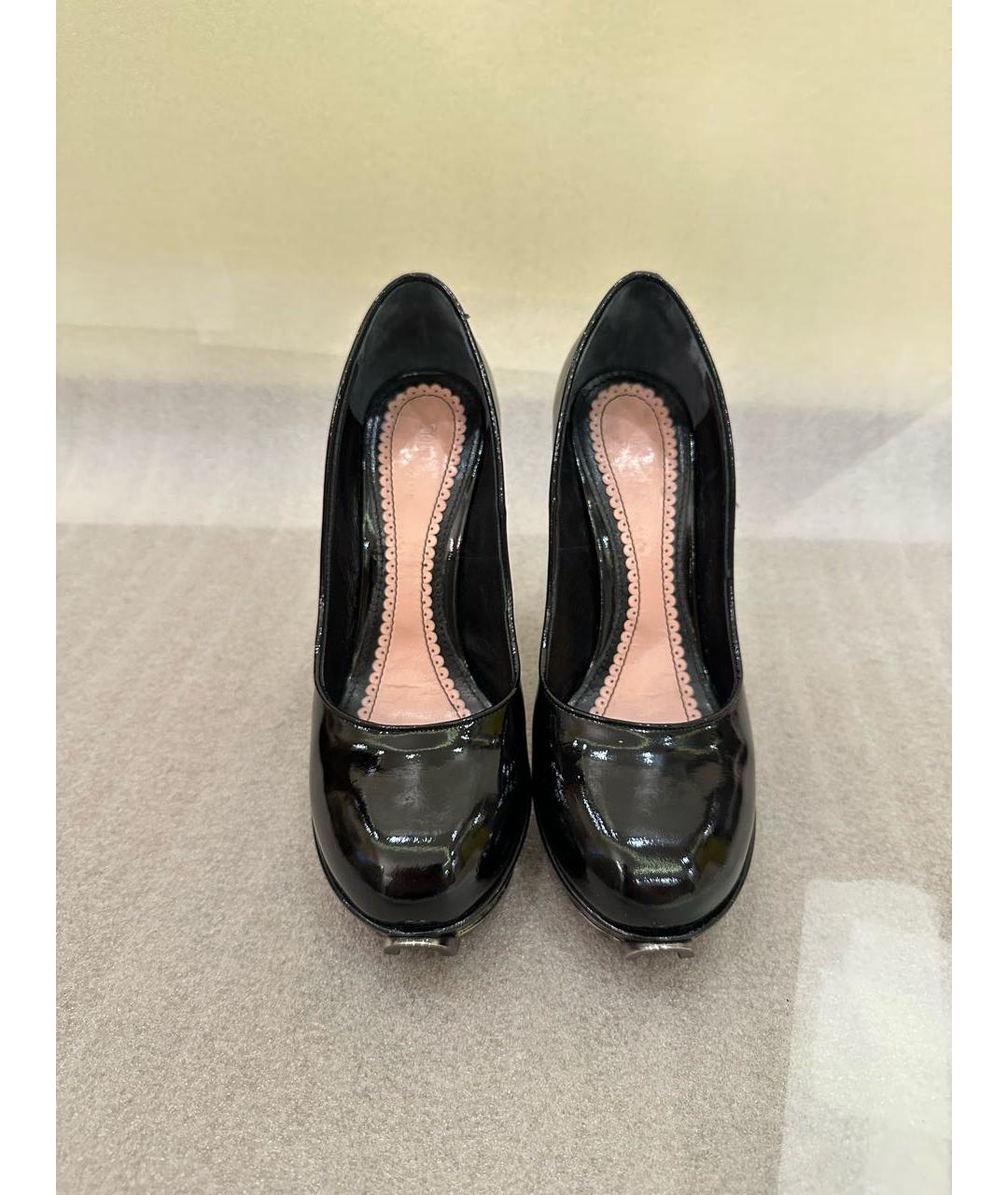 JOHN GALLIANO Черные туфли из лакированной кожи, фото 2