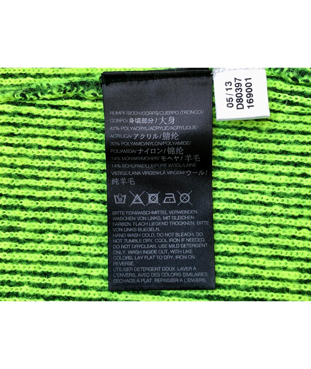 Y-3 Зеленые шерстяное повседневное платье, фото 9