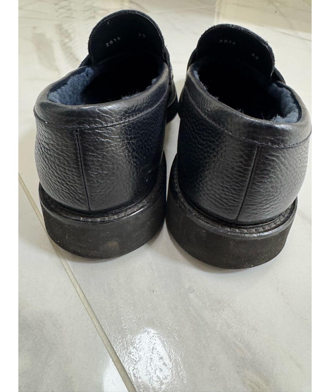 DOUCAL'S Темно-синие кожаные туфли, фото 4