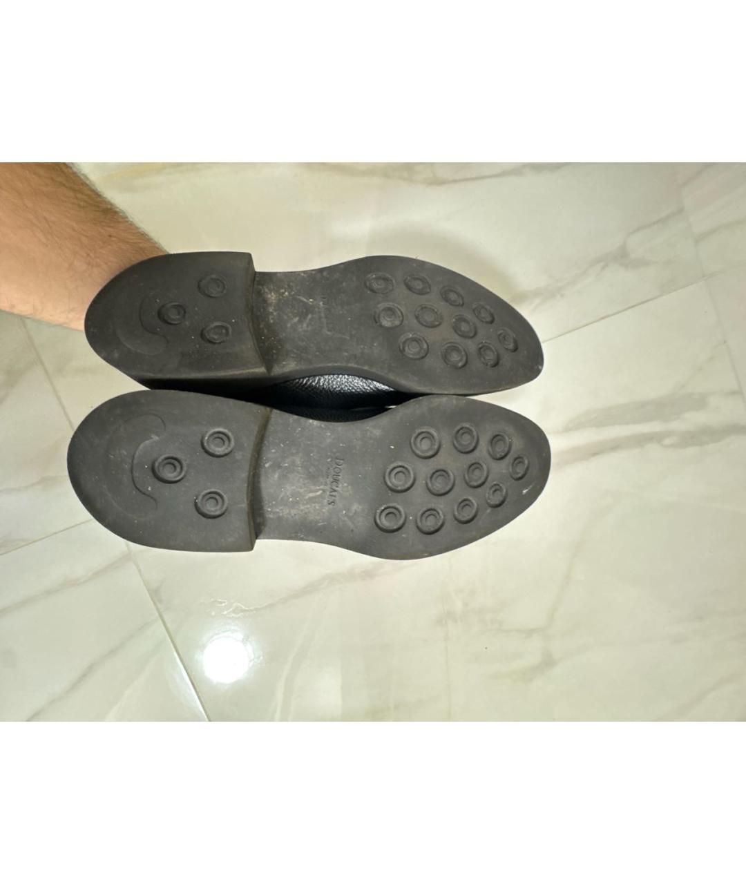 DOUCAL'S Темно-синие кожаные туфли, фото 7