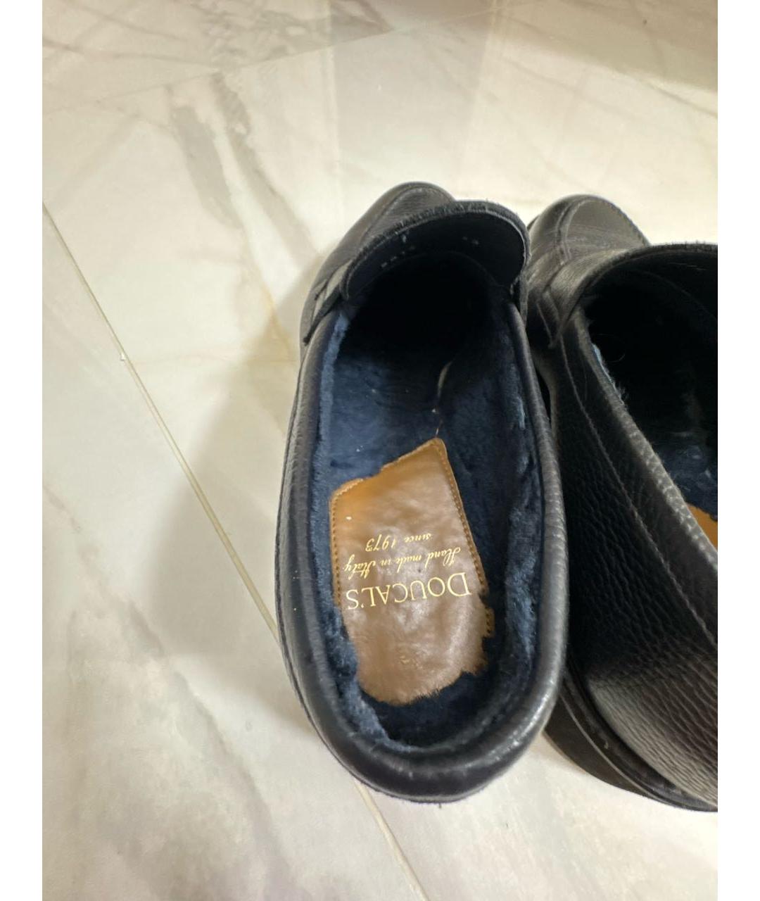 DOUCAL'S Темно-синие кожаные туфли, фото 5