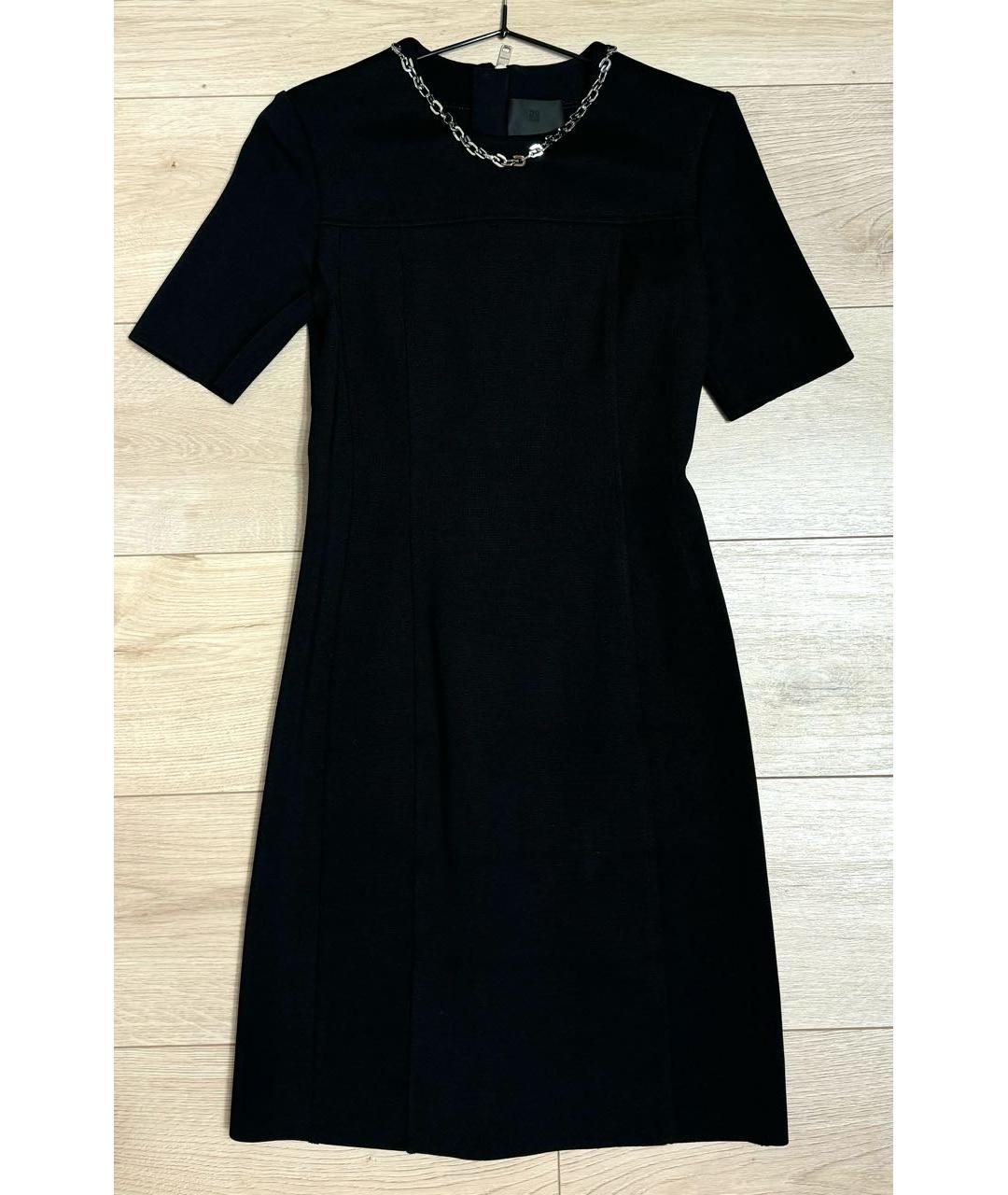 GIVENCHY Черное вискозное повседневное платье, фото 5