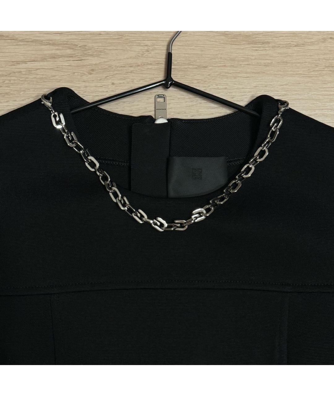 GIVENCHY Черное вискозное повседневное платье, фото 3