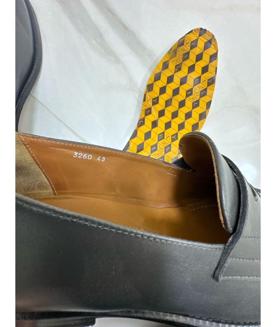 DOUCAL'S Черные кожаные туфли, фото 7