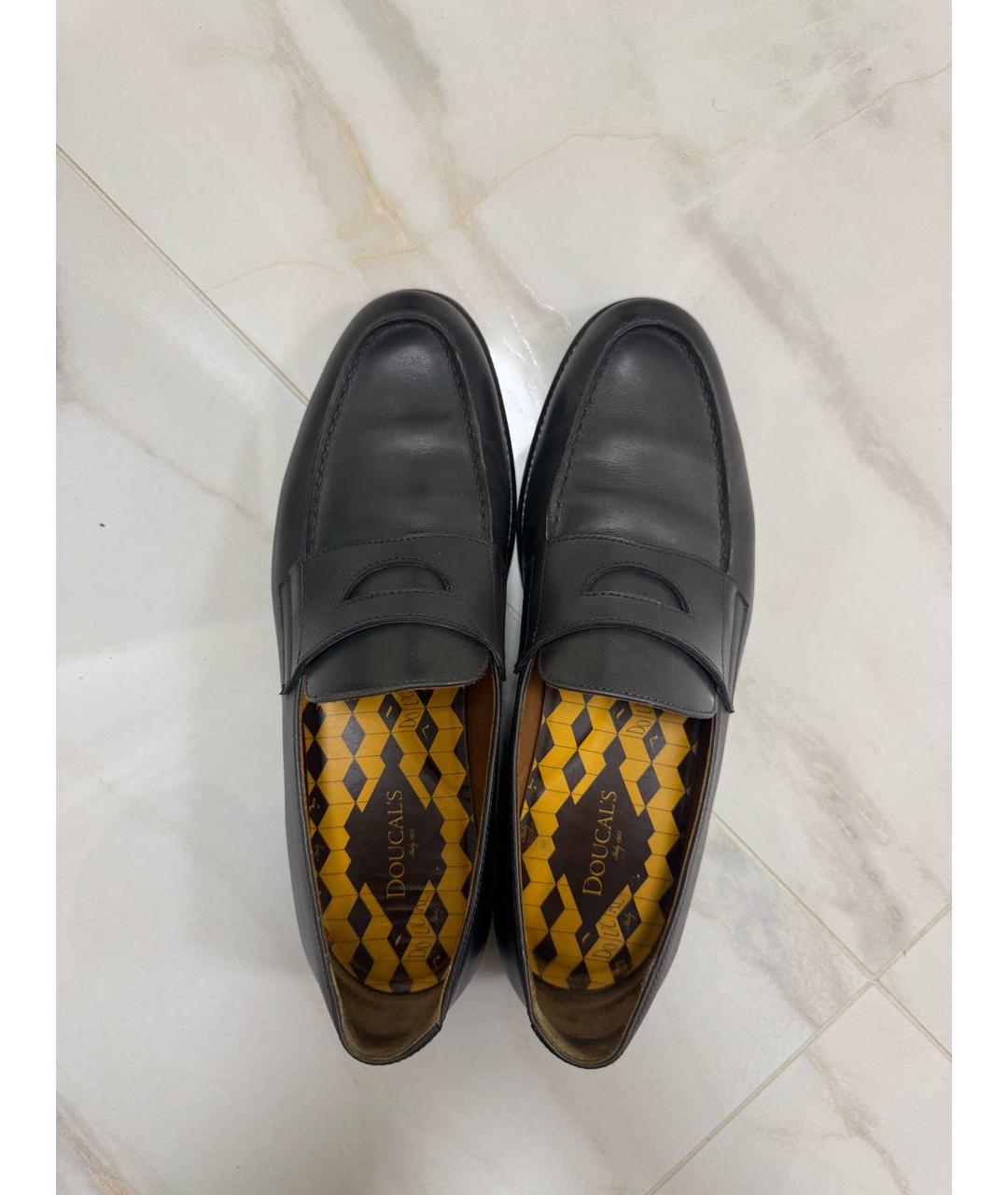DOUCAL'S Черные кожаные туфли, фото 3