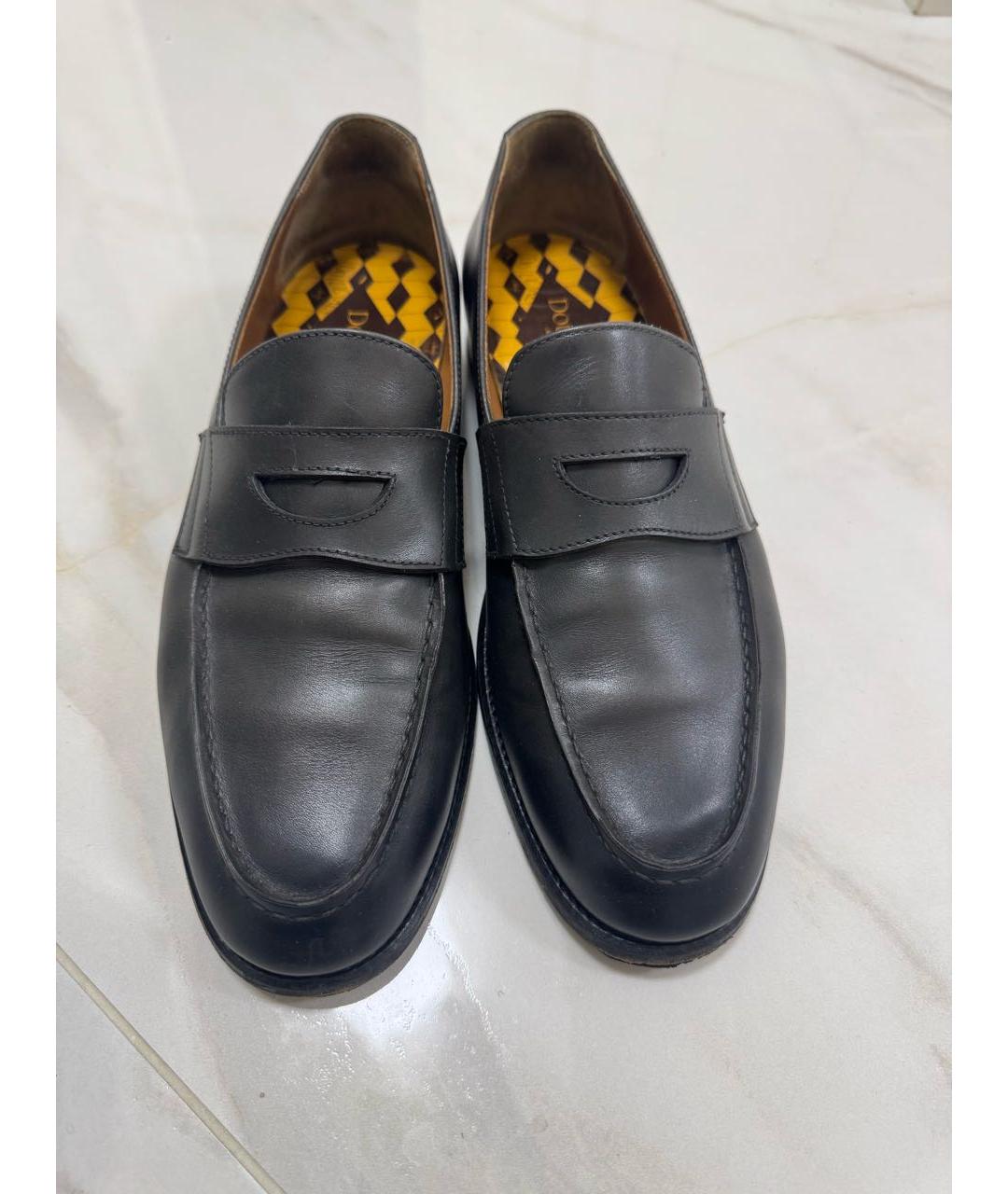 DOUCAL'S Черные кожаные туфли, фото 2