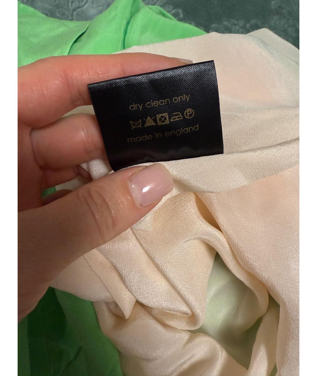 ROKSANDA Салатовыое шелковое коктейльное платье, фото 6