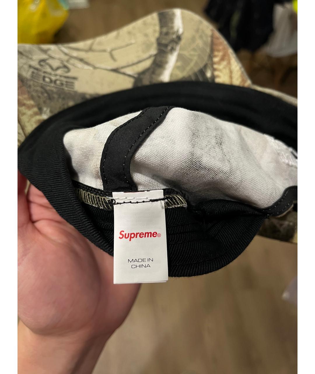 SUPREME Хаки хлопковая кепка/бейсболка, фото 4