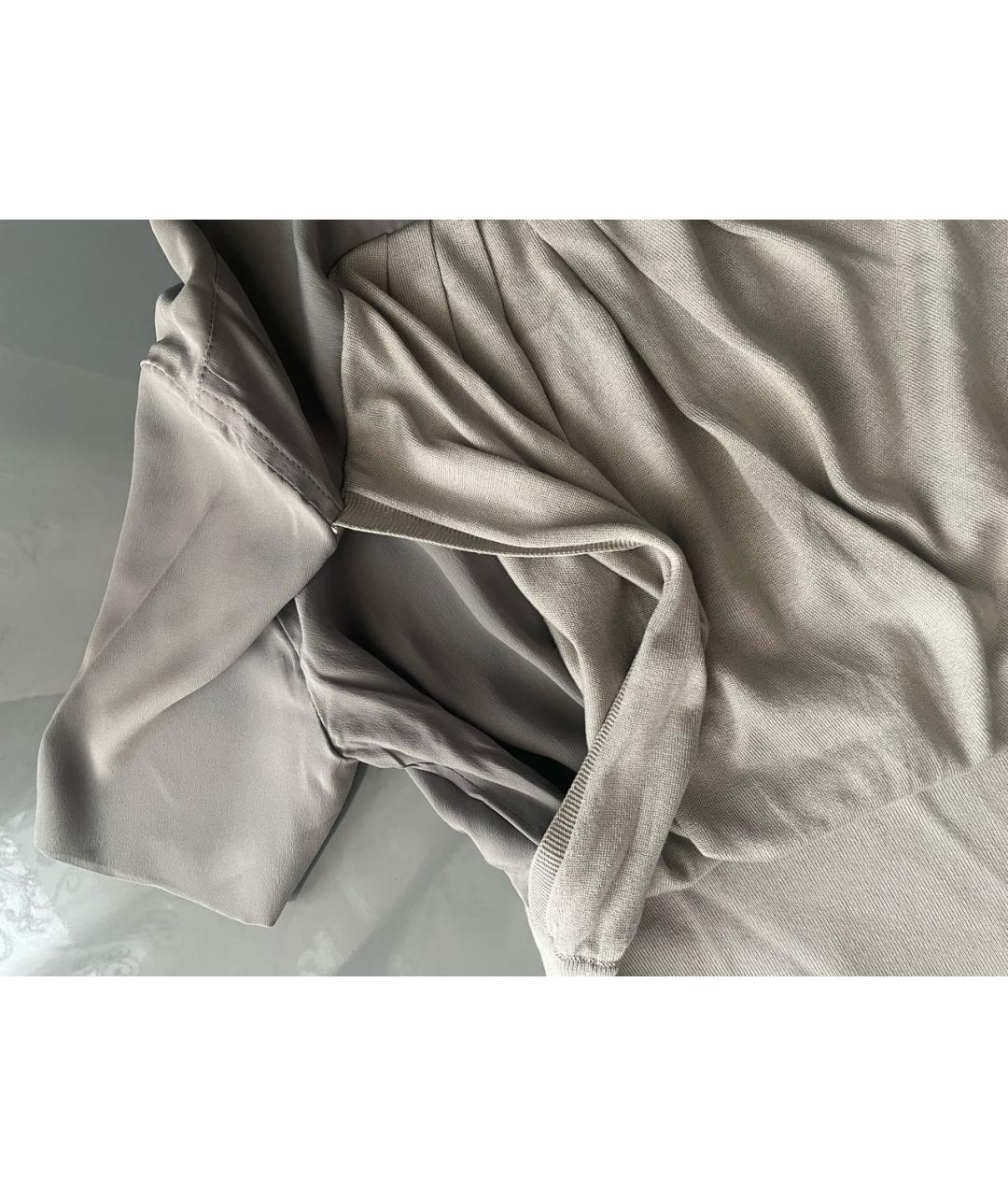 SPORT MAX CODE Серая шелковая футболка, фото 5