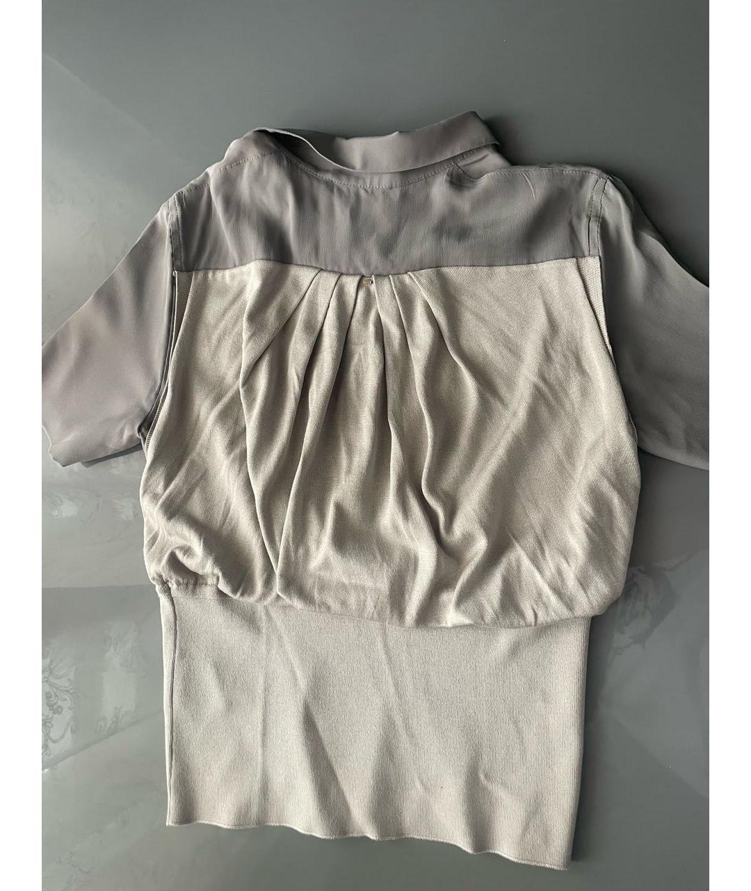 SPORT MAX CODE Серая шелковая футболка, фото 2