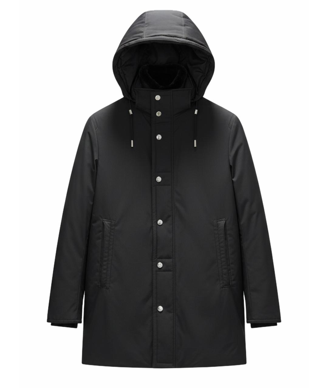 MASSIMO SFORZA Черная вискозная парка, фото 1