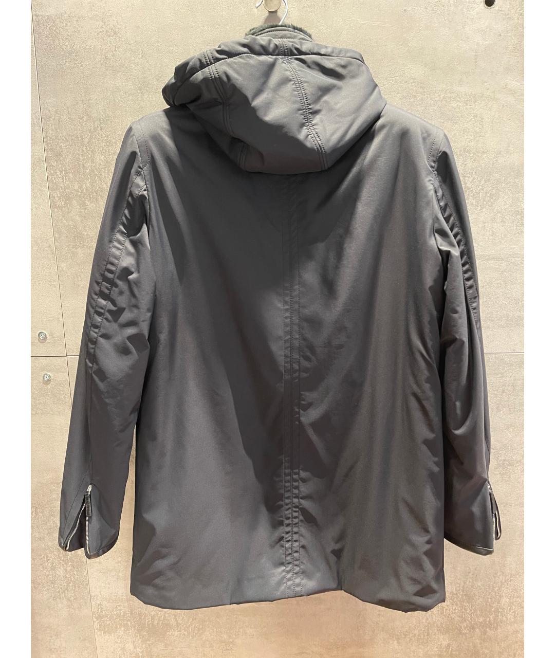 MASSIMO SFORZA Черная вискозная парка, фото 3