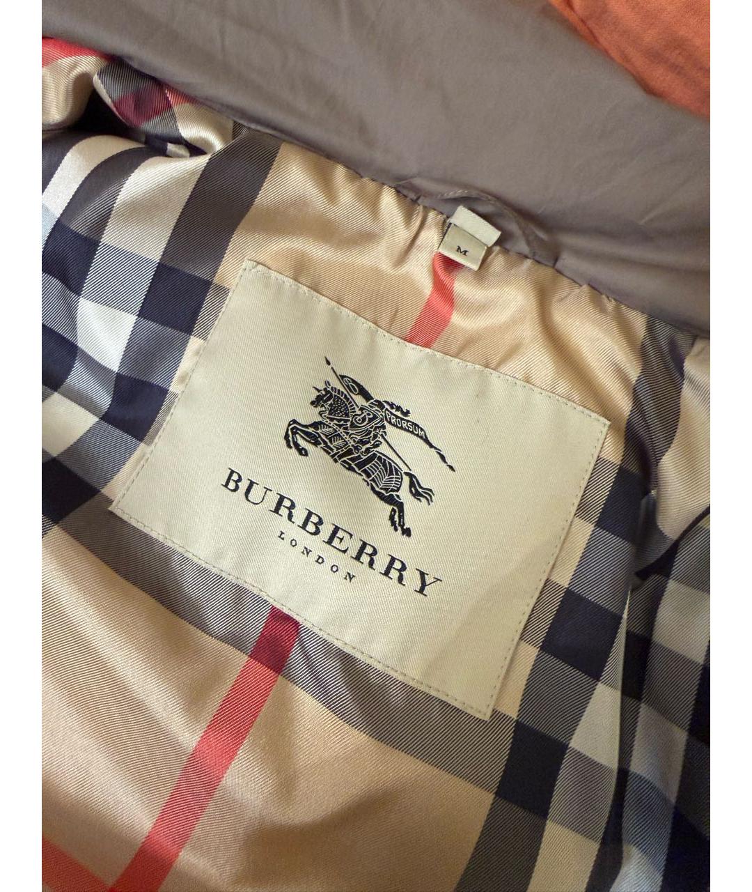 BURBERRY Хаки полиэстеровая куртка, фото 3