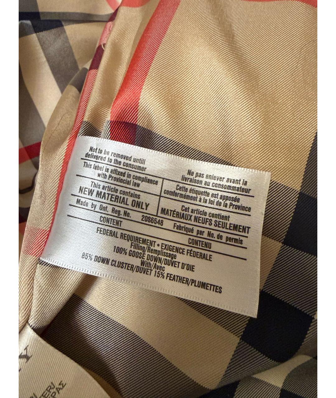 BURBERRY Хаки полиэстеровая куртка, фото 4