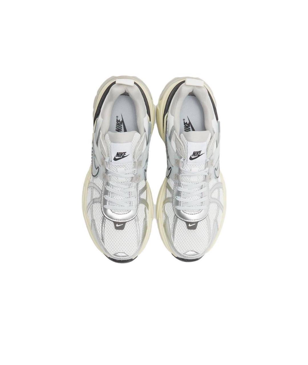 NIKE Белые текстильные низкие кроссовки / кеды, фото 3