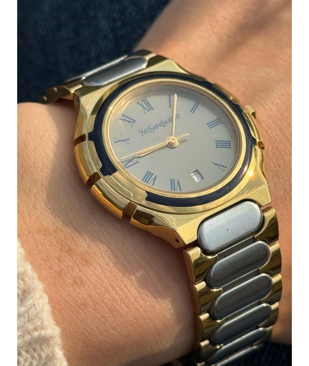 SAINT LAURENT Серые стальные часы, фото 8
